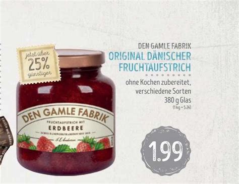 Den Gamle Fabrik Fruchtaufstrich Mit Erdbeere Angebot Bei Edeka Struve