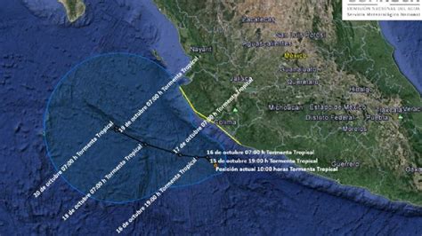 Se Forma Nueva Tormenta Tropical Tara Frente A Las Costas De Colima Y