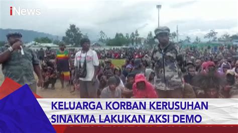 Ribuan Keluarga Korban Kerusuhan Sinakma Lakukan Aksi Demo Di Wamena