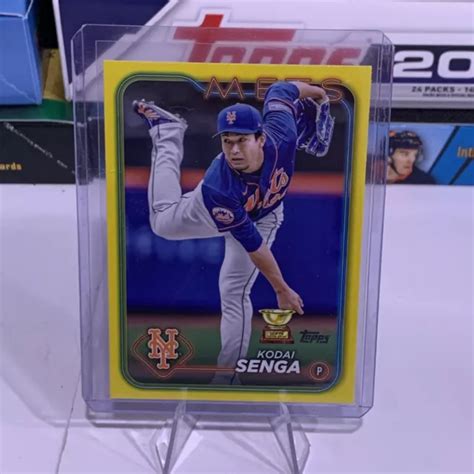 Topps Series Kodai Senga Yellow Parallel Rookie Cup Mets