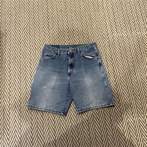 Wrangler Jorts Size 32 Inseam 9 Inches Wide Leg Depop