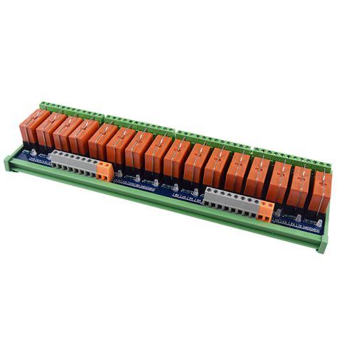 Huaqingjun Dpdt 16 Channel Tyco Relay Module 8A 250VAC Electromagnetic