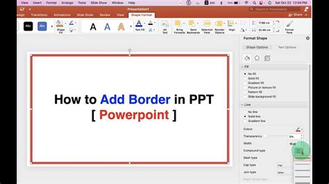 How To Add Border In Ppt [ Powerpoint ] Youtube