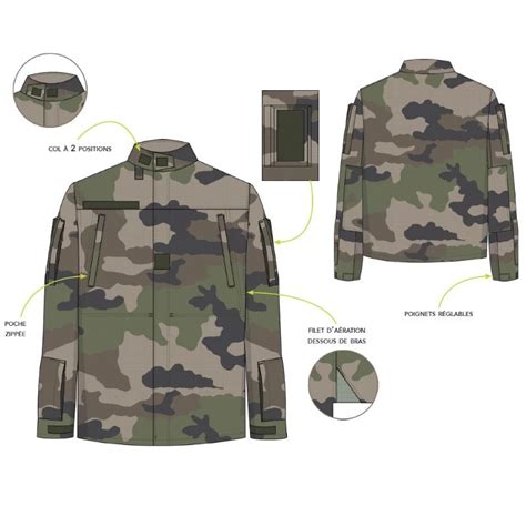 Veste Treillis F Tenue De Combat Arm E Fran Aise Camouflage Ce