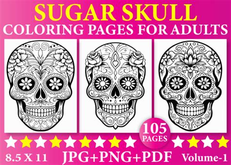 50 Sugar Skull Girl Coloring Pages Graphic By Ochiya Store · Creative Fabrica