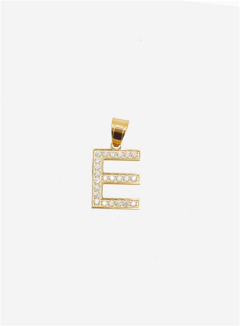 Diamond Gold Letter E Pendant – Challenger Streetwear