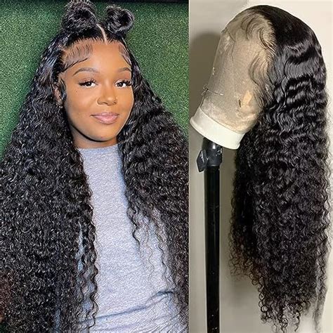 Amazon Ali Bling Inch Deep Wave Lace Front Wig Human Hair For