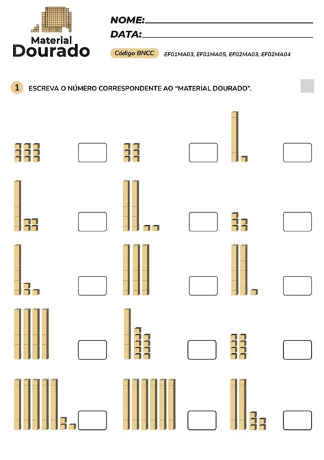 Atividades Com Material Dourado Atividades Para Educação Infantil