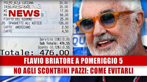 Flavio Briatore A Pomeriggio No Agli Scontrini Pazzi Come Evitarli