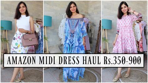 Amazon Midi Dress Haul Rs Amazon Bags Amazon Dress Haul Rs