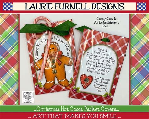 Cocoa Packet Cover Hot Chocolate Packet Printable Snowman Etsy