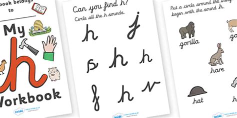 FREE My H Workbook Cursive Teacher Made Twinkl