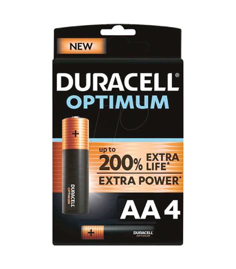 Duracell Optimum Aa 4 Batteries Global Brand Supplies