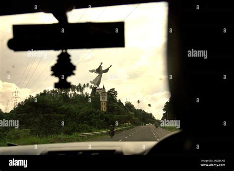 A Giant Statue Known As Jesus Blessing Monument A Popular Landmark