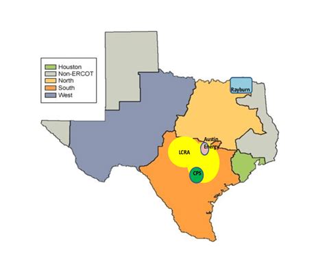 ERCOT Map Texas