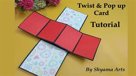 How To Make Twist Pop Up Card Tutorial Twist Pop Up Card For