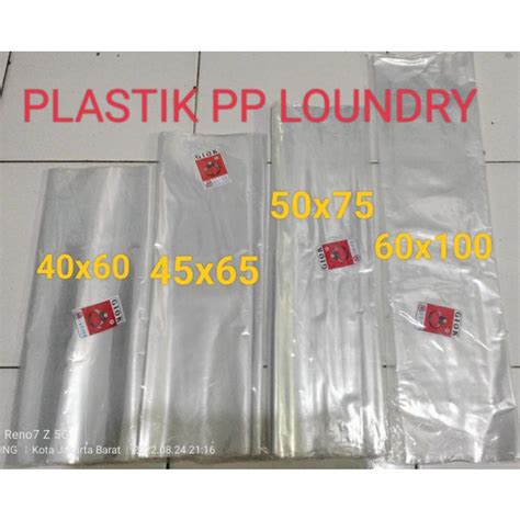 Jual Kantong Plastik PP Bening Loundry Uk 25x35 30x45 35x50 40x60 45x65