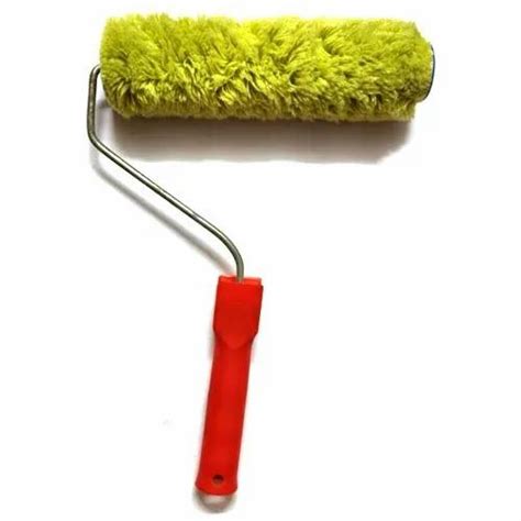 Ganga Traders Foam Yellow Paint Roller Brush For Painting Rod Length