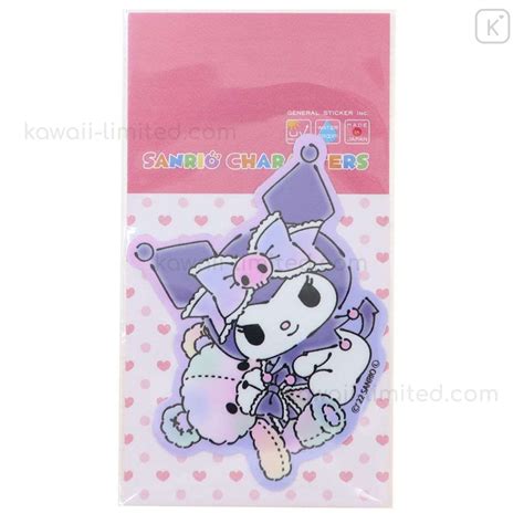 Japan Sanrio Vinyl Sticker Kuromi Play Bear Kawaii Limited