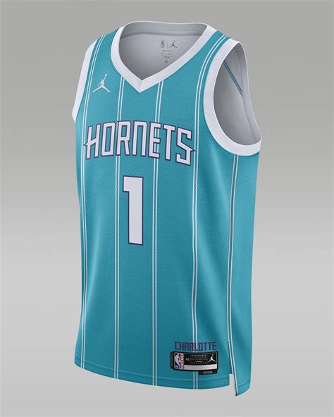 Charlotte Hornets Icon Edition 2022 23 Men S Jordan Dri Fit Nba Swingman Jersey Nike Uk