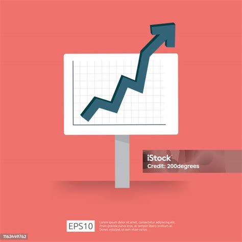 Biaya Pengeluaran Meningkat Dengan Panah Naik Diagram Pertumbuhan