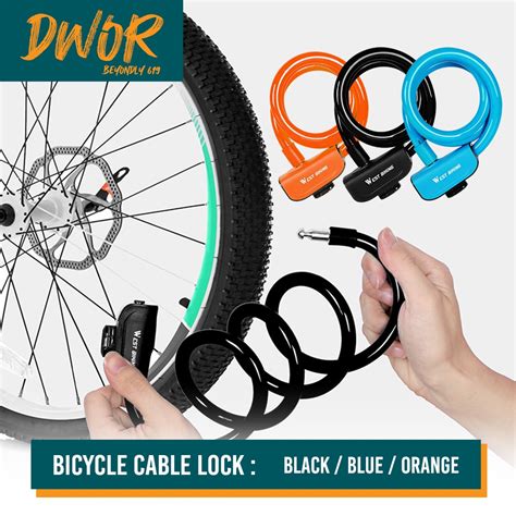 Jual Rks Kunci Gembok Sepeda Bike Bicycle Lock Ring Cm Portable