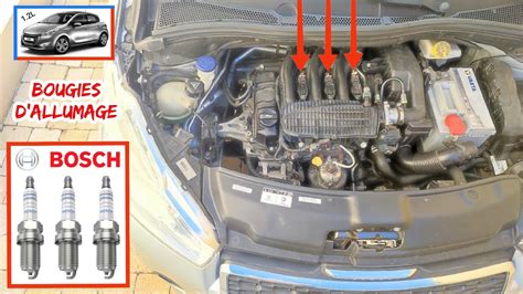 CHANGER LES BOUGIES D ALLUMAGE SUR PEUGEOT 208 2008 CITROËN C3