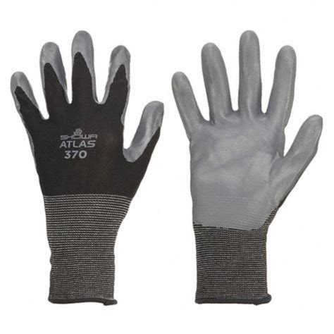 Showa 370bl 08 Atlas 370b Nitrile Palm Coating Glove