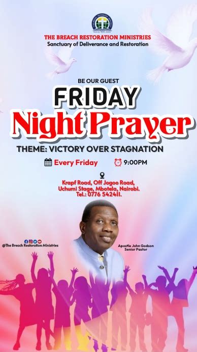 Friday Night Prayer Template Postermywall