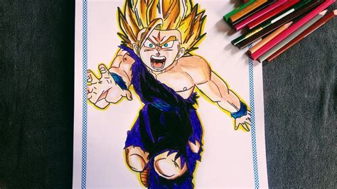 COMO DIBUJAR A GOHAN SSJ 2 NIÑO JJAJA ESPERO LES GUSTE DEJEN