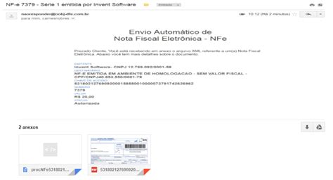 Enviar E Mail Para Os Contatos Do Parceiro Quando Houver Taxone Nfe