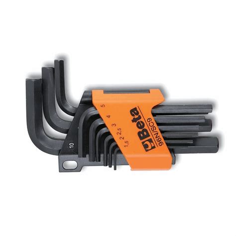 Beta Utensili Beta Short Hex Key Set 9 Pieces 15 10mm Black