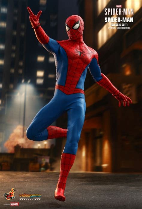 Spider Man Classic Suit Aus Dem Videospiel Marvel S Spider Man Von Hot Toys Vgm Classic Suit
