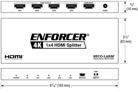 Enforcer Mvd Ah12 01q 4k Hdmi Splitters Instruction Manual