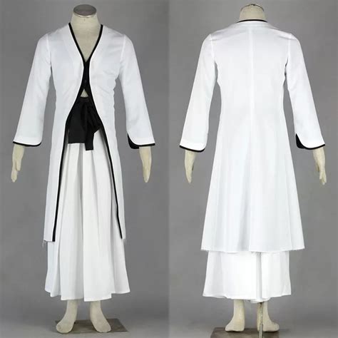 White Ichigo Kurosaki Cosplay Costumes Bankai Tensa Zangetsu