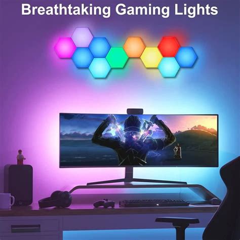 Hexagonal Light Panel Cool Music Sync Rgb Hexagonal Led Light Game