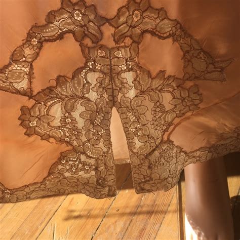 Intimates Sleepwear Vintage 193s Silk Satin Lingerie W French Lace Poshmark