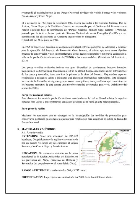 Parque Nacional Sumaco Napo Galeras Pdf