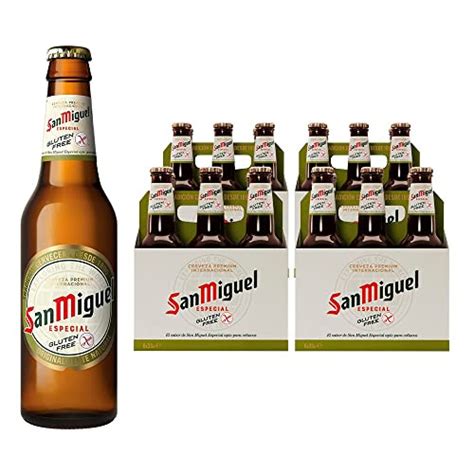 24 Botellines De Cerveza Dorada Lager San Miguel Especial Gluten Free