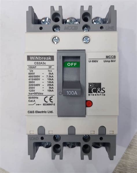 C S Triple Pole Mccb Rated Current A Off