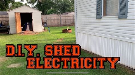 How To Install Electricity In A Shed