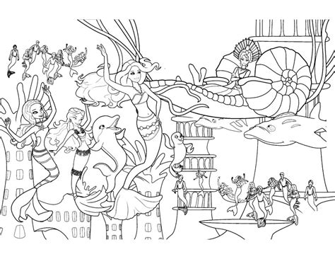 Desenhos Da Barbie Sereia Para Colorir - 10