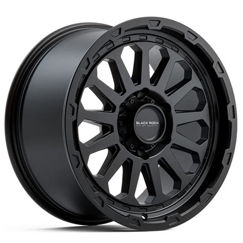 4x4 Wheels Black Rock Prime Satin Black | Black Rock Off-Road Rims