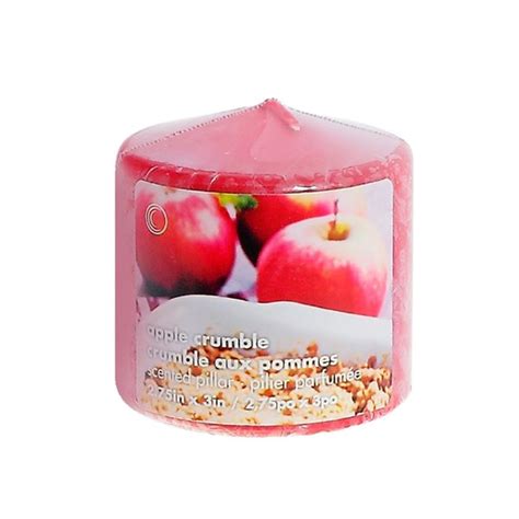 IH Casa Decor Apple Crumble Scented Pillar Set of 4 Réno Dépôt