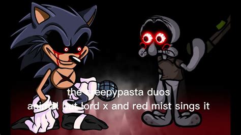 The Creepypasta Duos Animal But Lord X And Red Mist Sings It Youtube