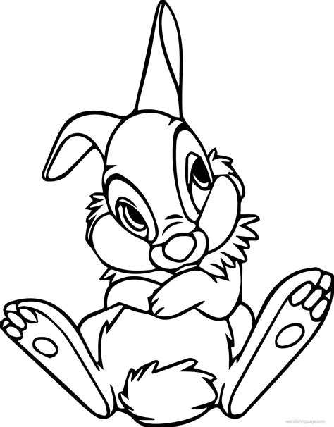 Thumper Coloring Pages at GetColorings.com | Free printable colorings