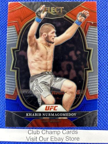 Khabib Nurmagomedov Panini Select Ufc Concourse Red Blue Ebay