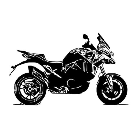 Silhouette de moto VectorBlack Moto Moto Art Vectorizer | Vecteur ...