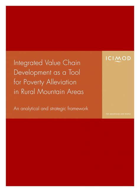 Pdf Integrated Value Chain Development As A Tool For Poverty