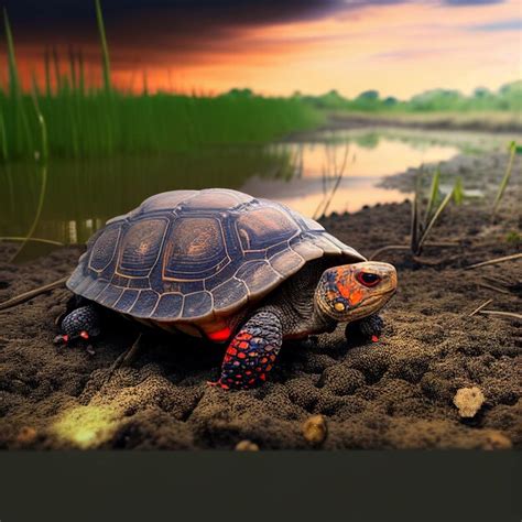 Premium Photo There Is A Turtle That Is Sitting On The Ground By The